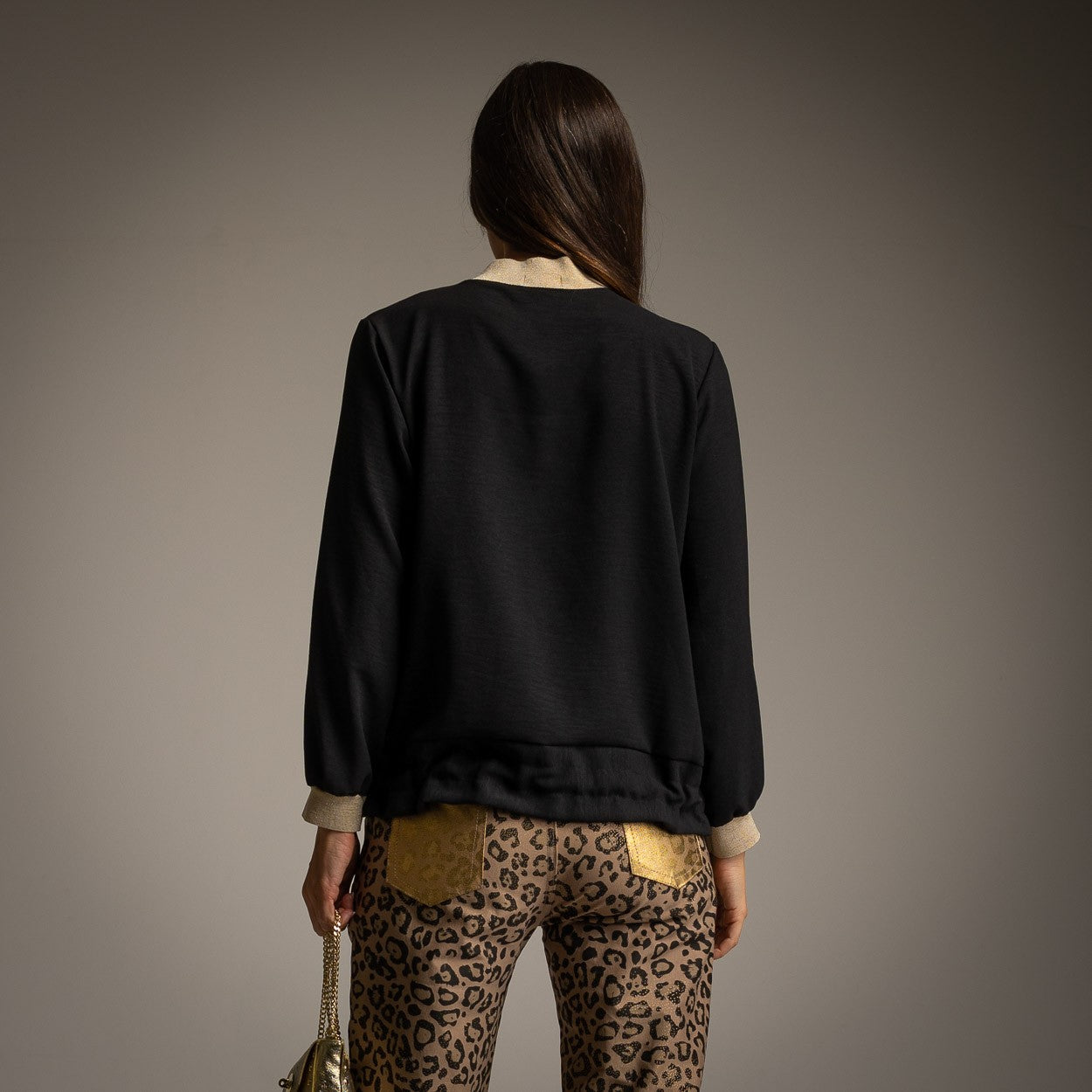 Bomber élastique lurex