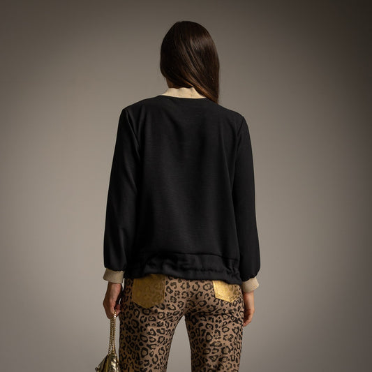 Bomber élastique lurex