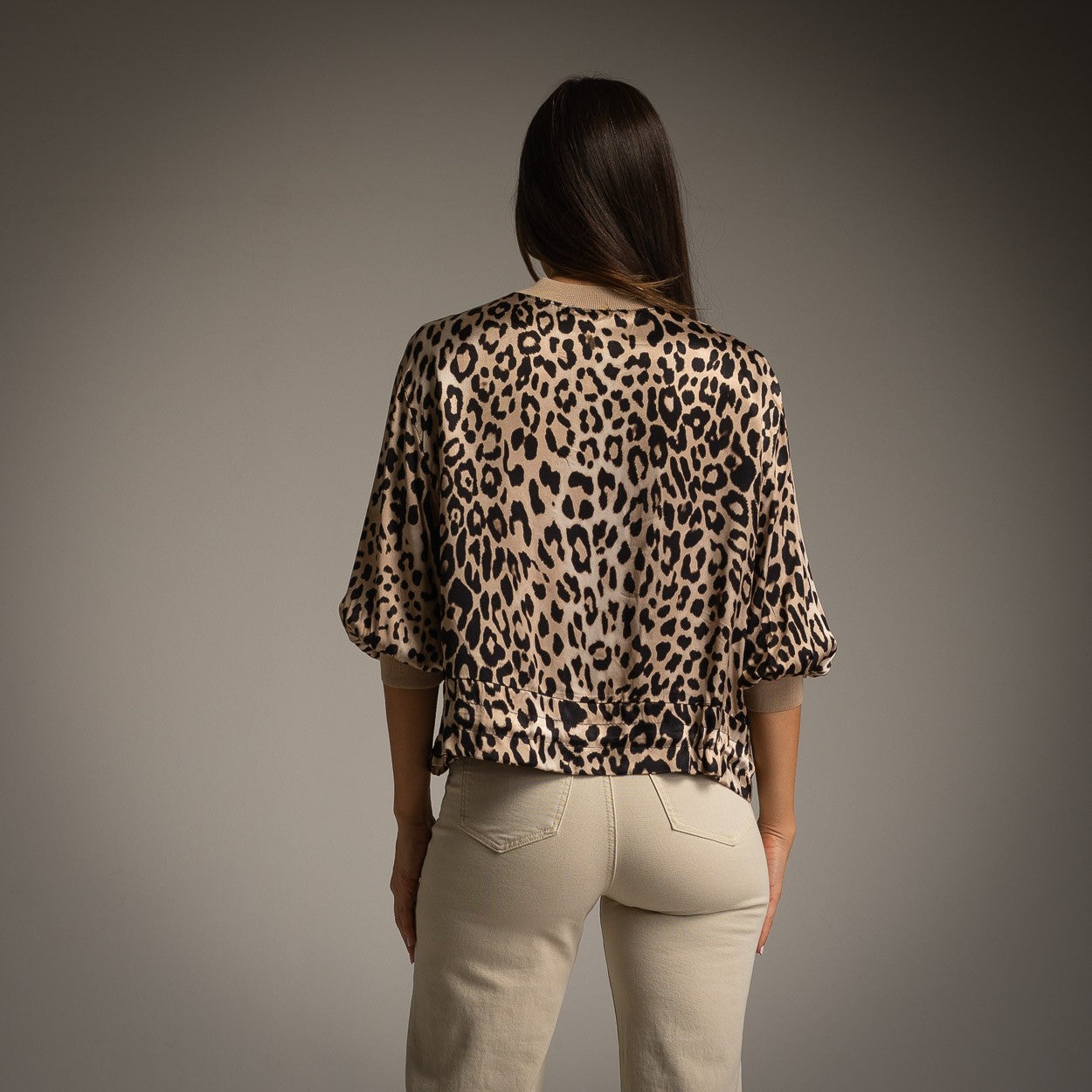 Bombe satin animal print